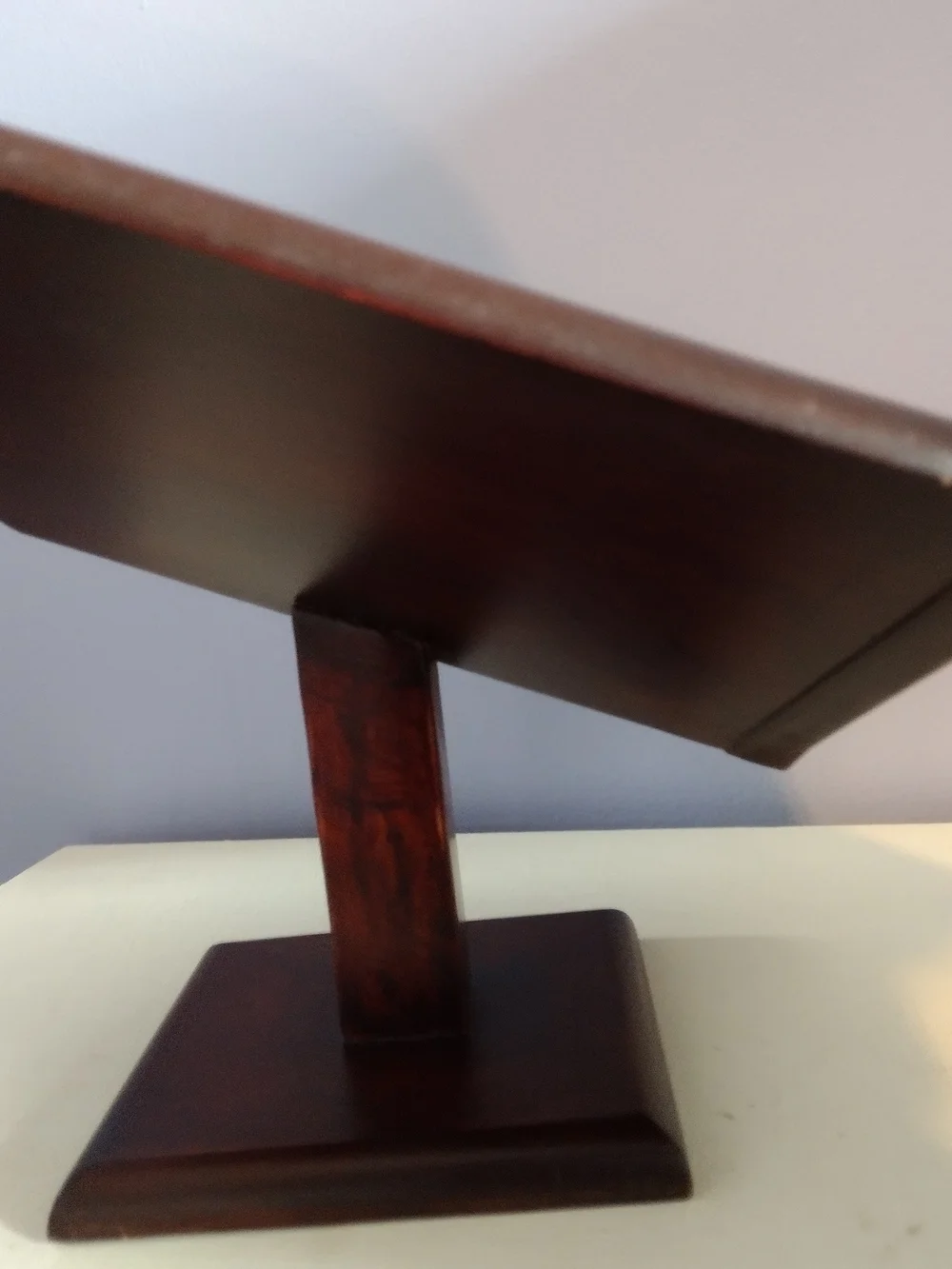 Vintage Mahogany Wooden Book Stand Antique Early American Style